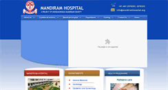 Desktop Screenshot of mandiramhospital.org