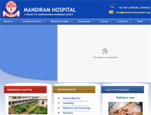 Tablet Screenshot of mandiramhospital.org